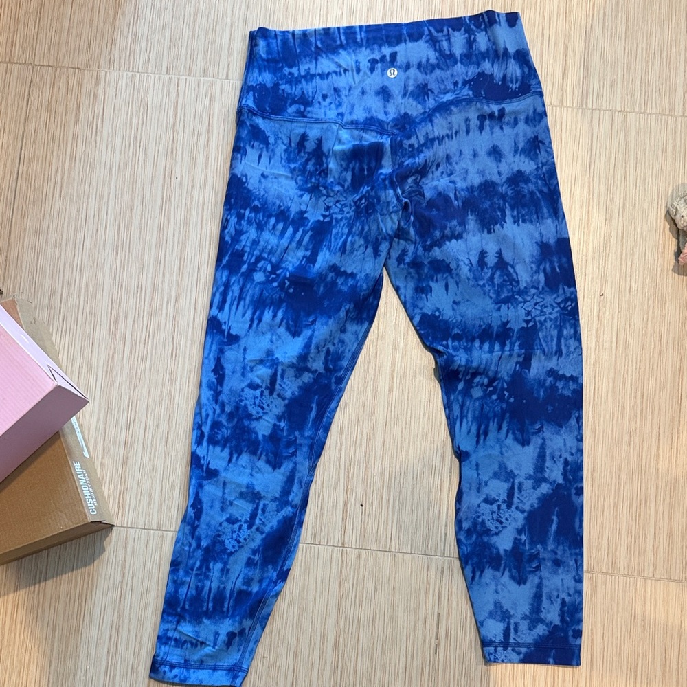 Lulu lemon align blue Tie-Dye Leggings